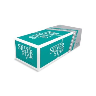 Tuburi Tigari Silver Star Menthol 200 bucati cu filtru alb mentolat